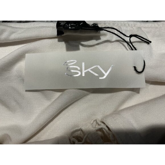 Sky Brand Maxi Dress Large Sleeveless Off White Lace Front NWT - Picture 7 of 9